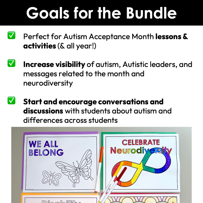 Autism Awareness and Acceptance | High School Bundle