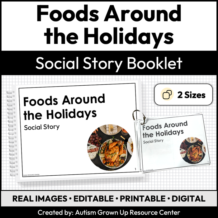 Foods Around the Holidays | Social Story Booklet