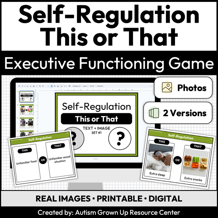 Self-Regulation | This or That | Executive Functioning Skills Game