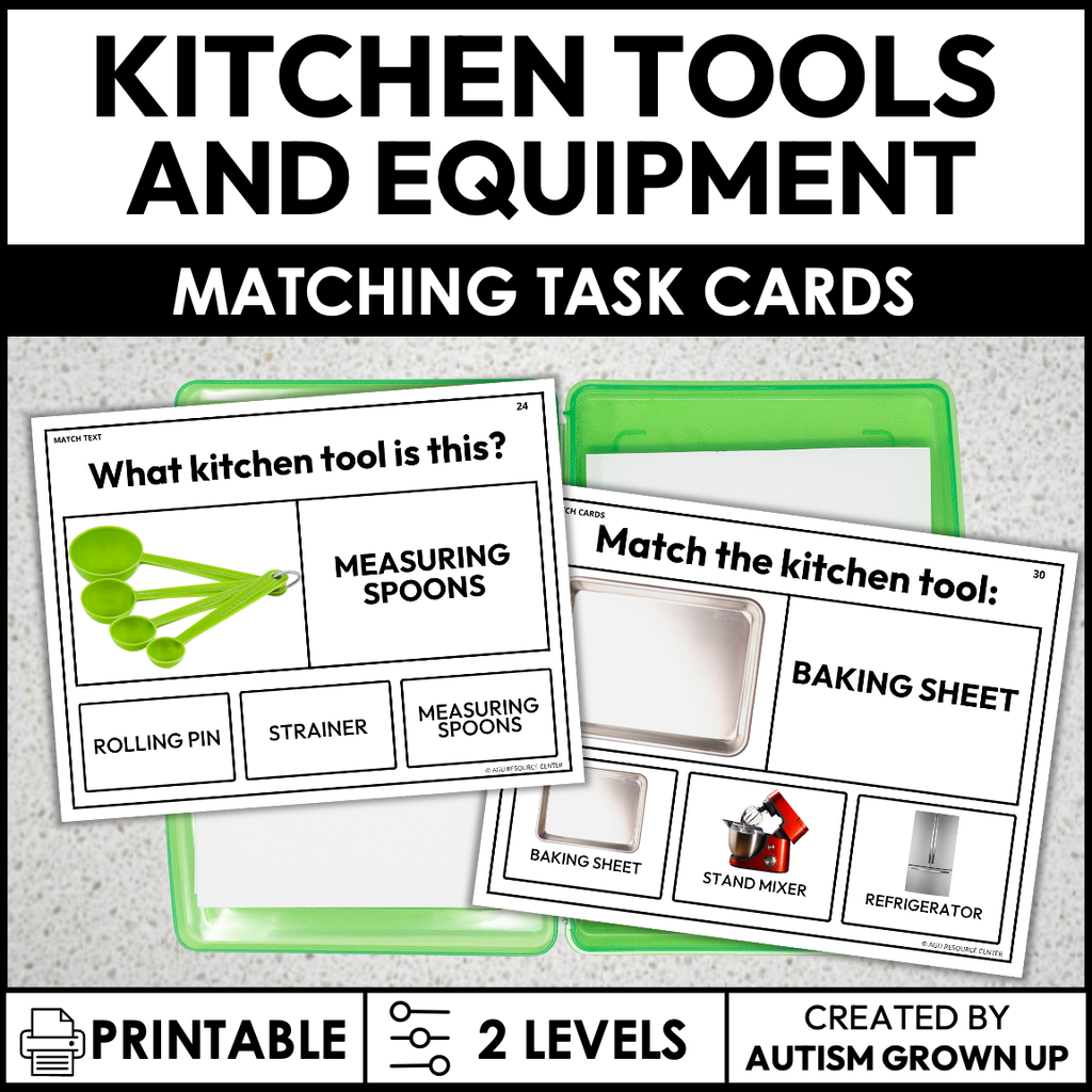 Special Education: Match Meal Preparation Tools