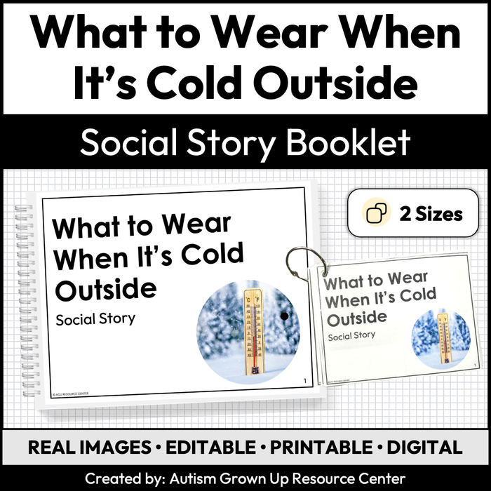 What to Wear When It’s Cold Outside | Social Story Booklet