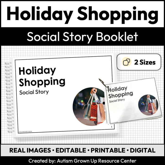 Holiday Shopping | Social Story Booklet