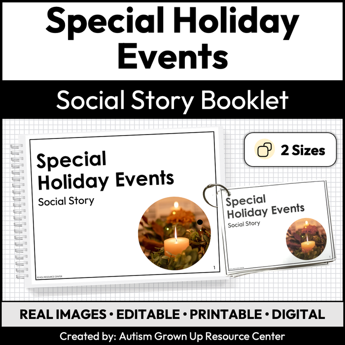 Special Holiday Events | Social Story Booklet