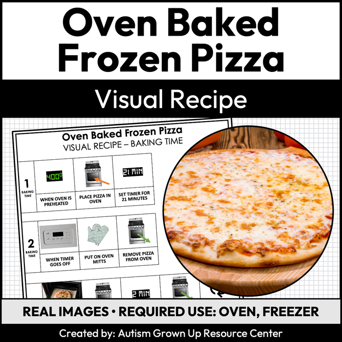 Oven Baked Frozen Pizza Visual Recipe