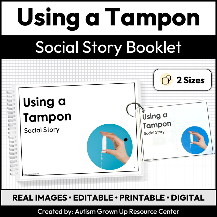 Using a Tampon | Social Story Booklet | Puberty