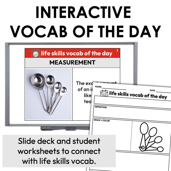 Life Skills Vocab of the Day Bundle