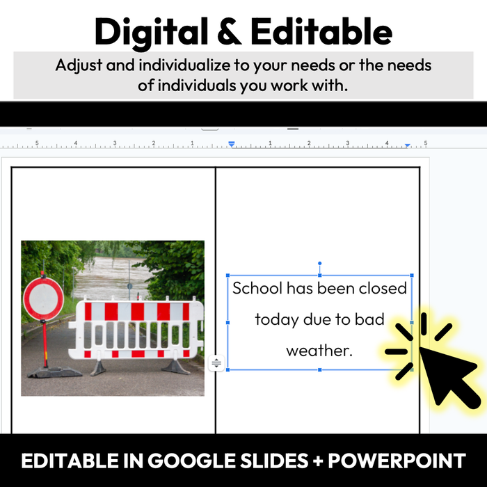 School Closure Due to Weather | Social Story Booklet