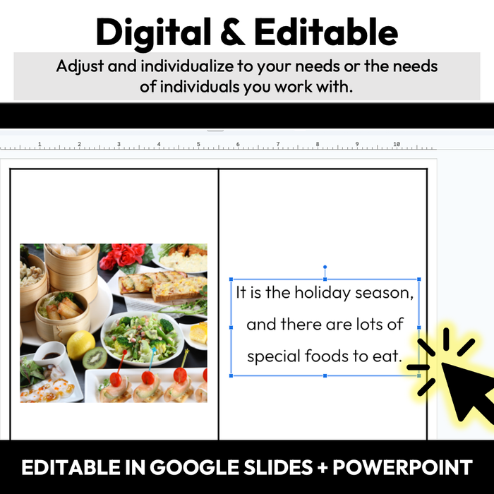 Foods Around the Holidays | Social Story Booklet