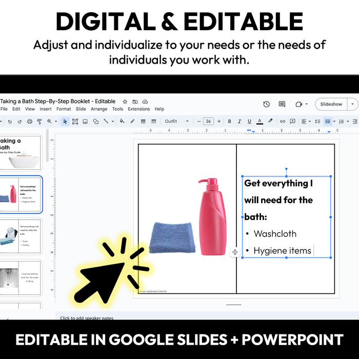 Hygiene Visual Booklets Bundle | Task Analysis for Life Skills | Editable