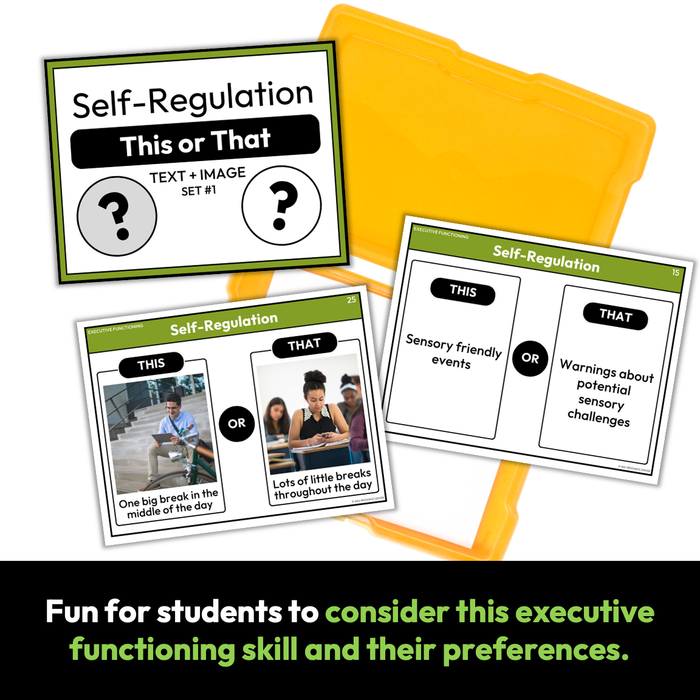 Self-Regulation | This or That | Executive Functioning Skills Game