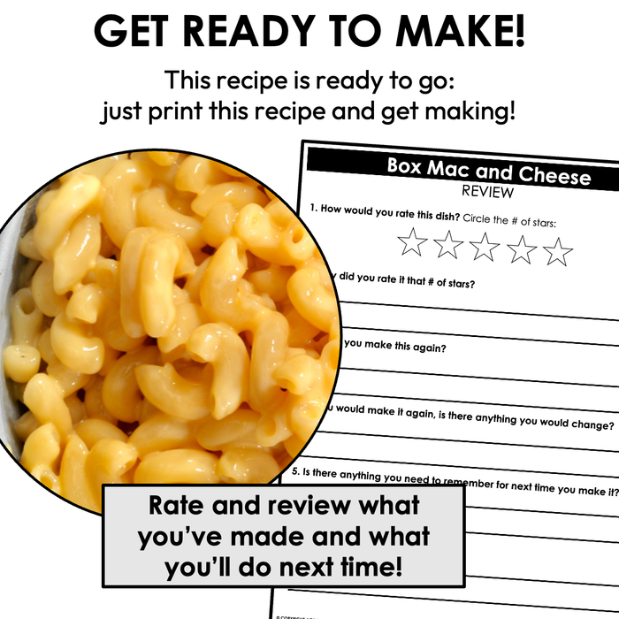 Box Macaroni and Cheese Visual Recipe