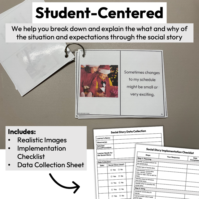 Holiday Changes in Routine | Social Story Booklet