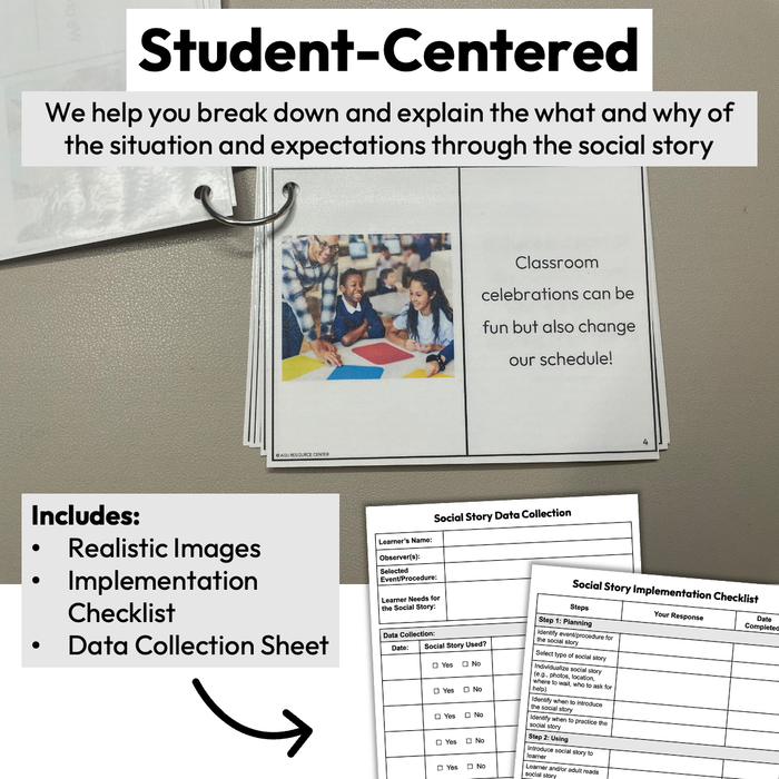 Classroom Celebrations | Social Story Booklet