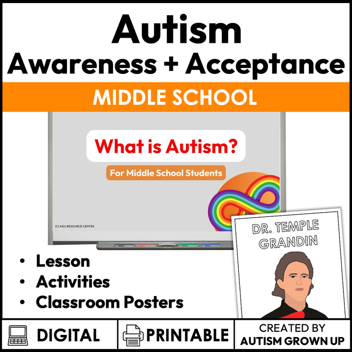 Autism Awareness and Acceptance | Middle School Bundle