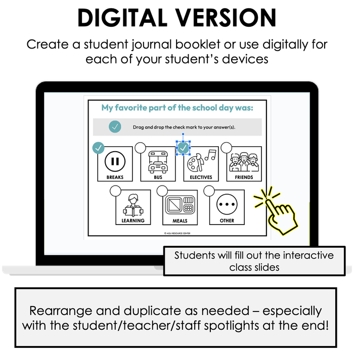 End of Year Reflection with Icons