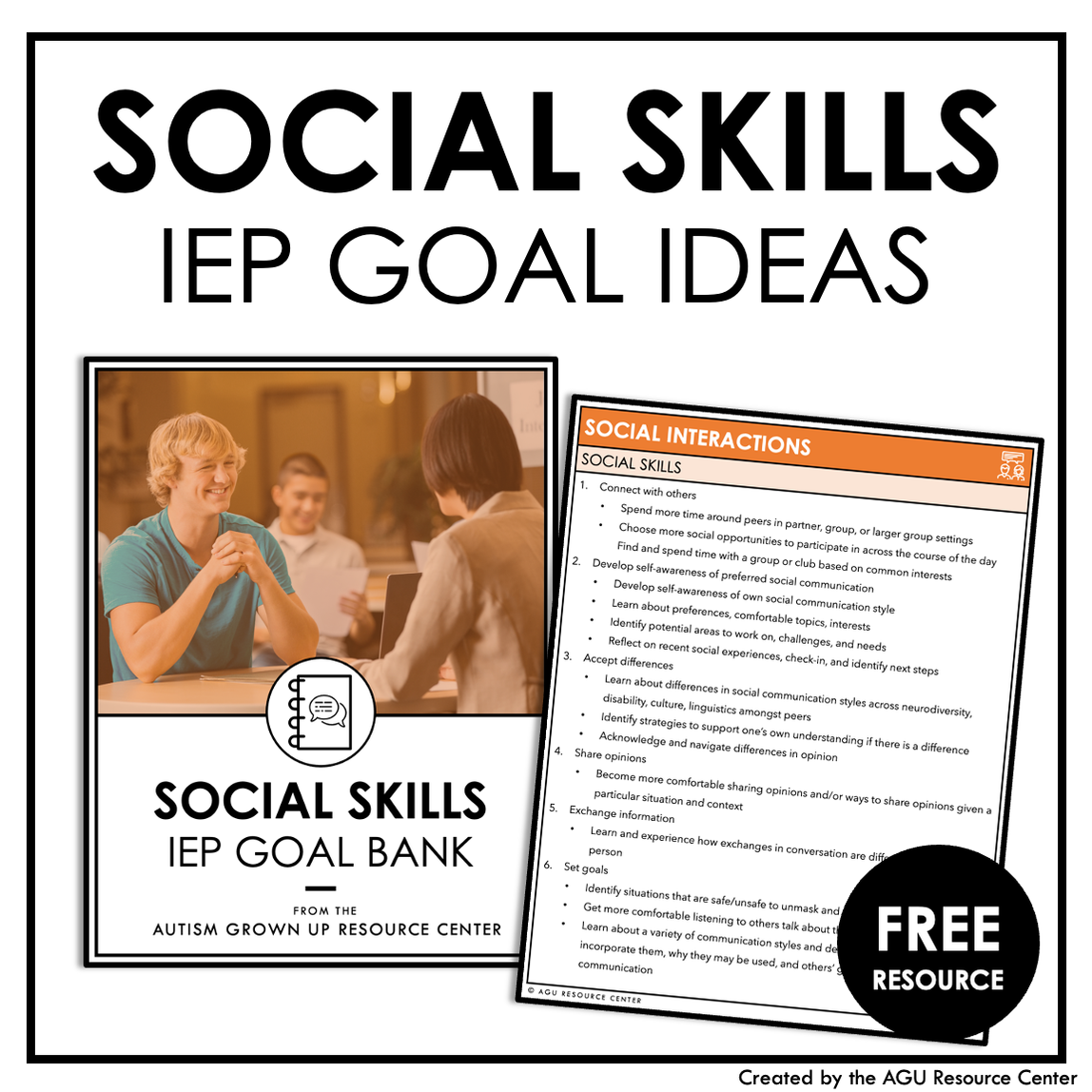 social problem solving goal iep