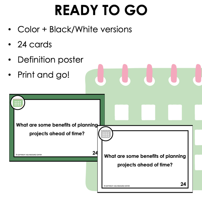 Planning | Executive Functioning Skills Task Cards